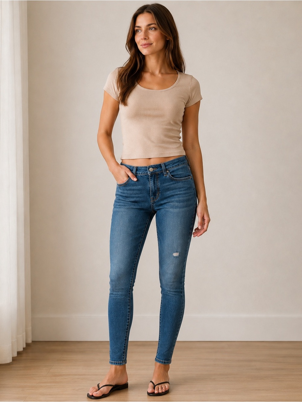 Banana Republic Classic Blue Denim skinny Jeans 26px27